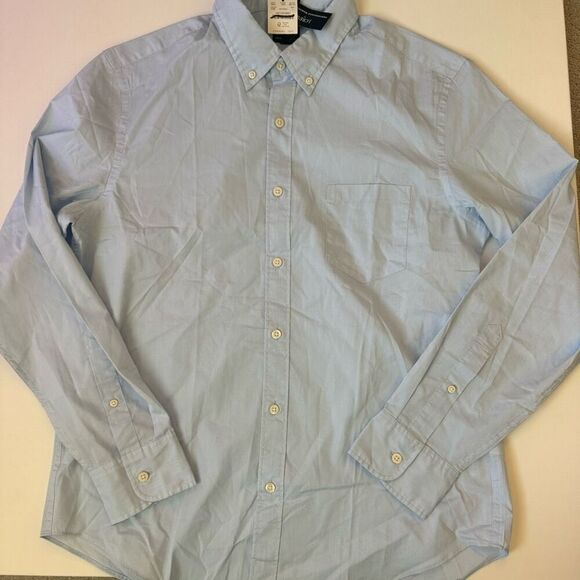 $75 J Crew blue button up performance size Large m3 - Picture 2 of 5